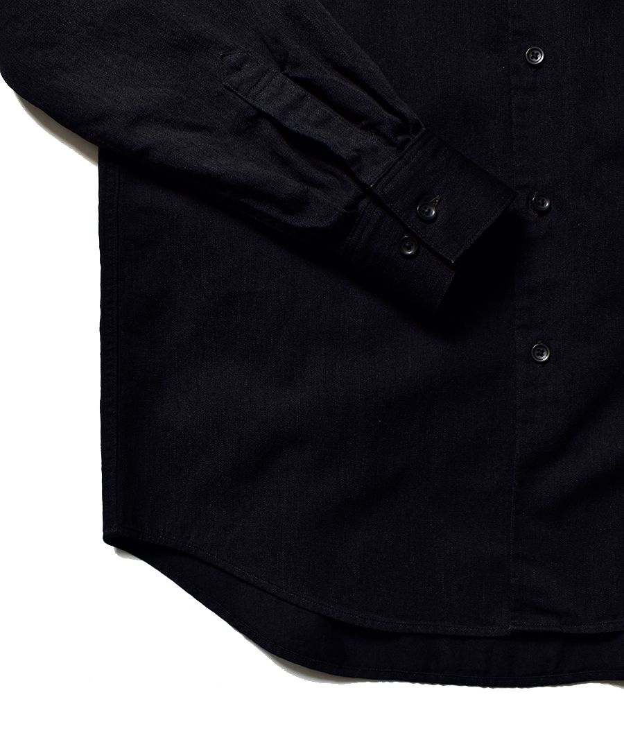 Band Collar OG. Denim Long SH (BLK)