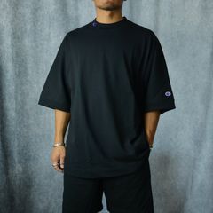 × champion  T-SH （BLACK） /  クルーネック Tシャツ （ブラック）