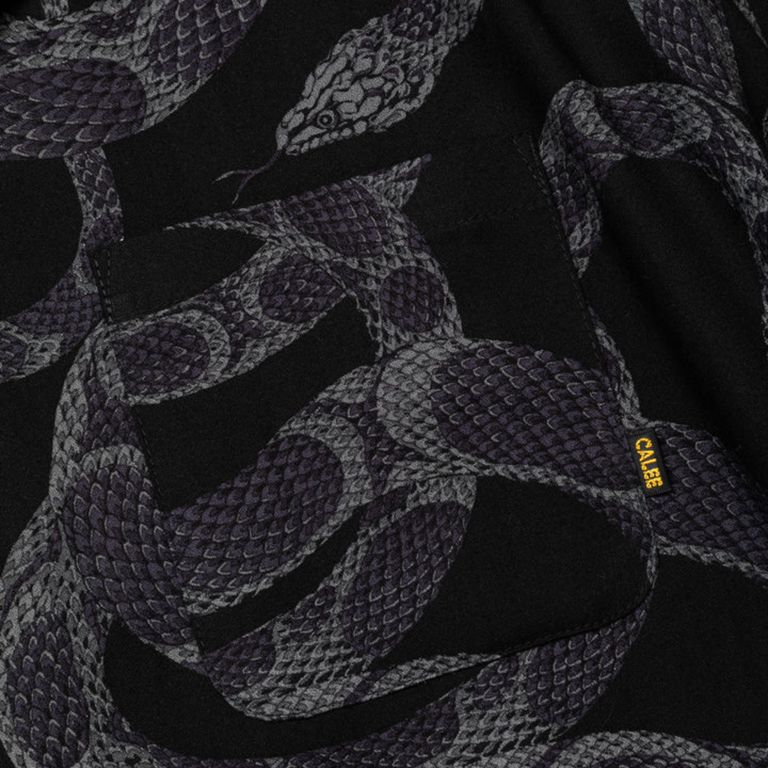 CALEE - R/P ALLOVER SNAKE PATTERN SH ＜LIMITED＞ (BLACK ...