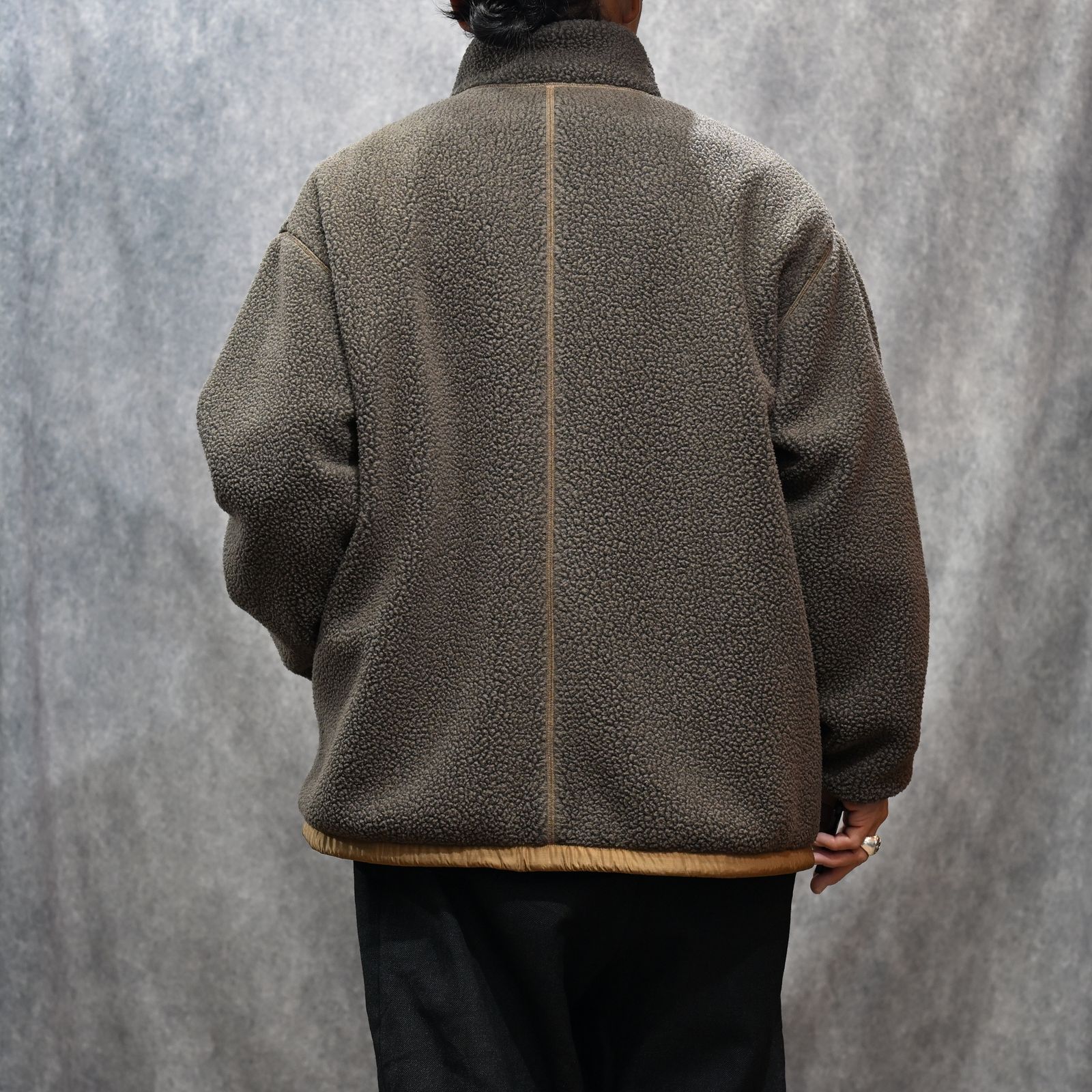 FLEECE LINER NYLON ZIP UP JACKET （BROWN）｜フリース リバーシブルジャケット （ブラウン） PC-022-3623-20