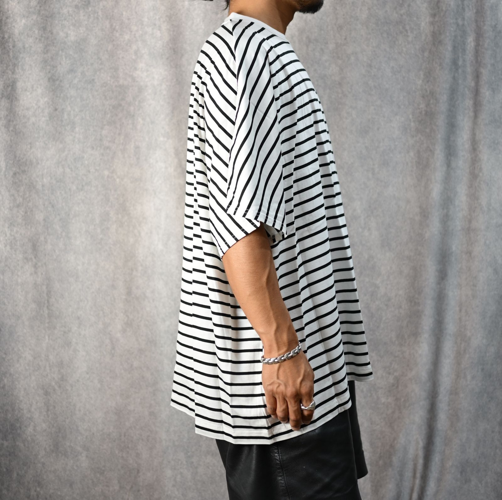 Square Big Border T-SH （WPT） ビッグボーダーTシャツ (ホワイト)