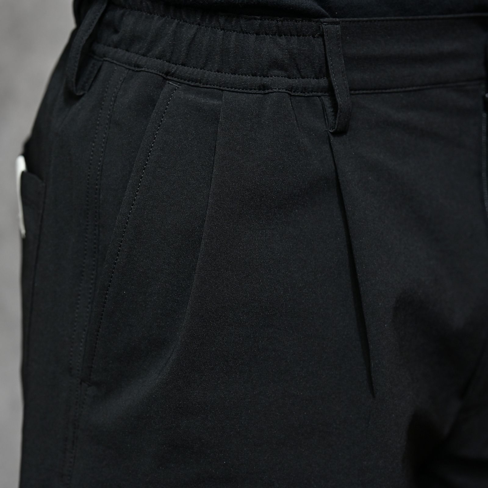 TUCK HALF PANTS （BLACK / ブラック）｜タック ハーフパンツ｜9261-CP54-002
