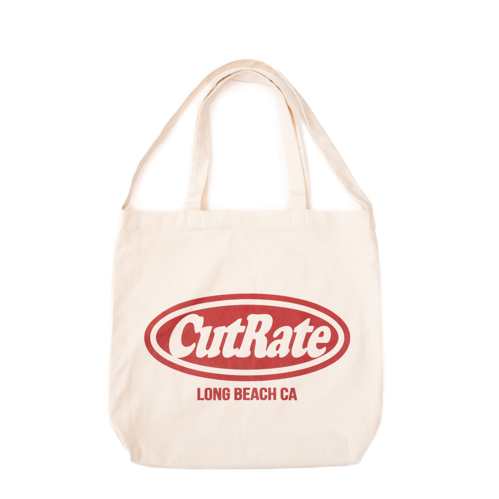 CUTRATE LOGO 3WAY TOTE BAG (NATURAL) / トートバッグ