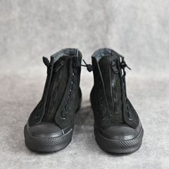 MINEDENIM × nonnative DWELLER TRAINER HI COW LEATHER WITH GORE-TEX by SPINGLE （BLACK × BLACK） / NNT-SN01