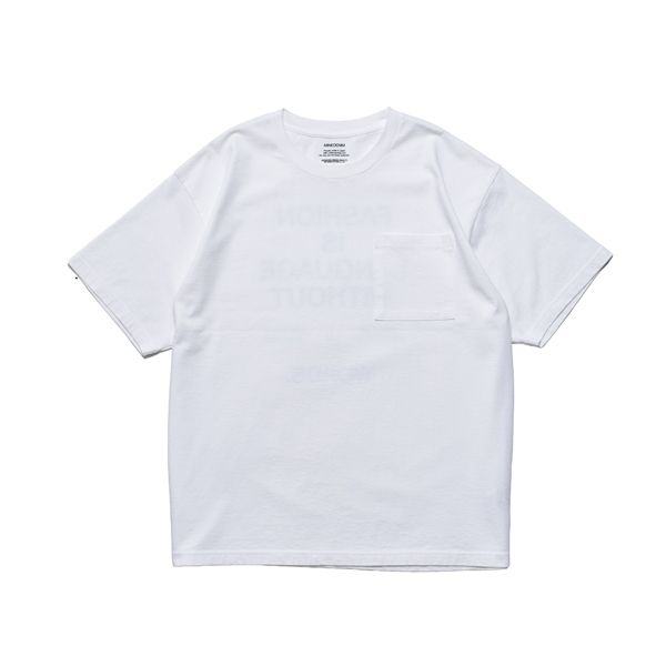 FASHION IS LANGUAGE TEE （WHT） プリント Tシャツ （ホワイト）｜MDFBF08401