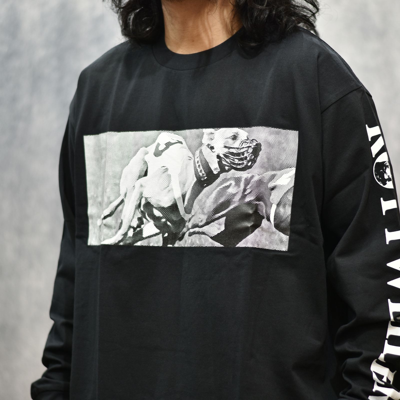 DOGRACE LS TEE （BLACK）｜ロングスリーブ プリントTシャツ｜RW26S0625