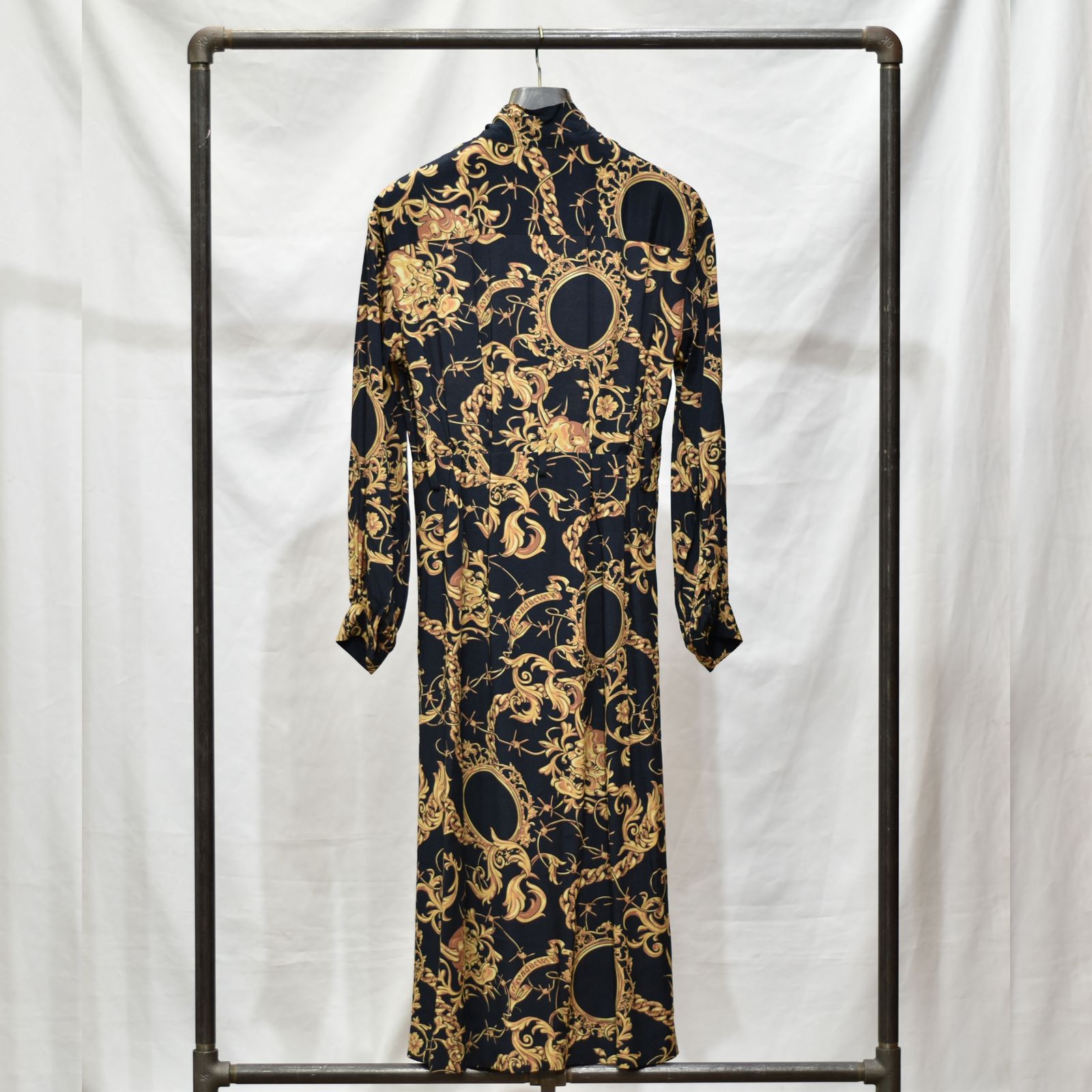BOW TIE SHIRT ONEPIECE 'MASK (BK) / ボウタイシャツ ワンピース