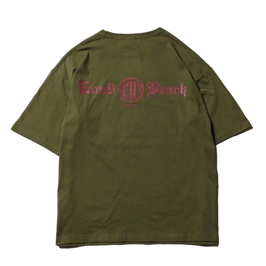 CUTRATE BEACH CITY CA DROPSHOULDER S/S -T-SHIRT (CITY GREEN)