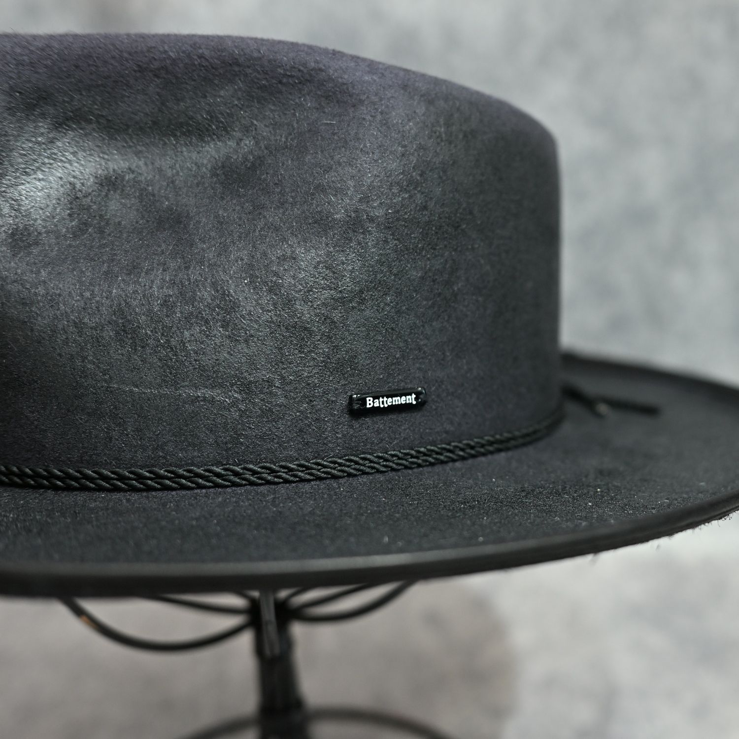 × Battement Wool Felt Hat （BLACK / ブラック） ウールフェルト ハット / Ba-898-01