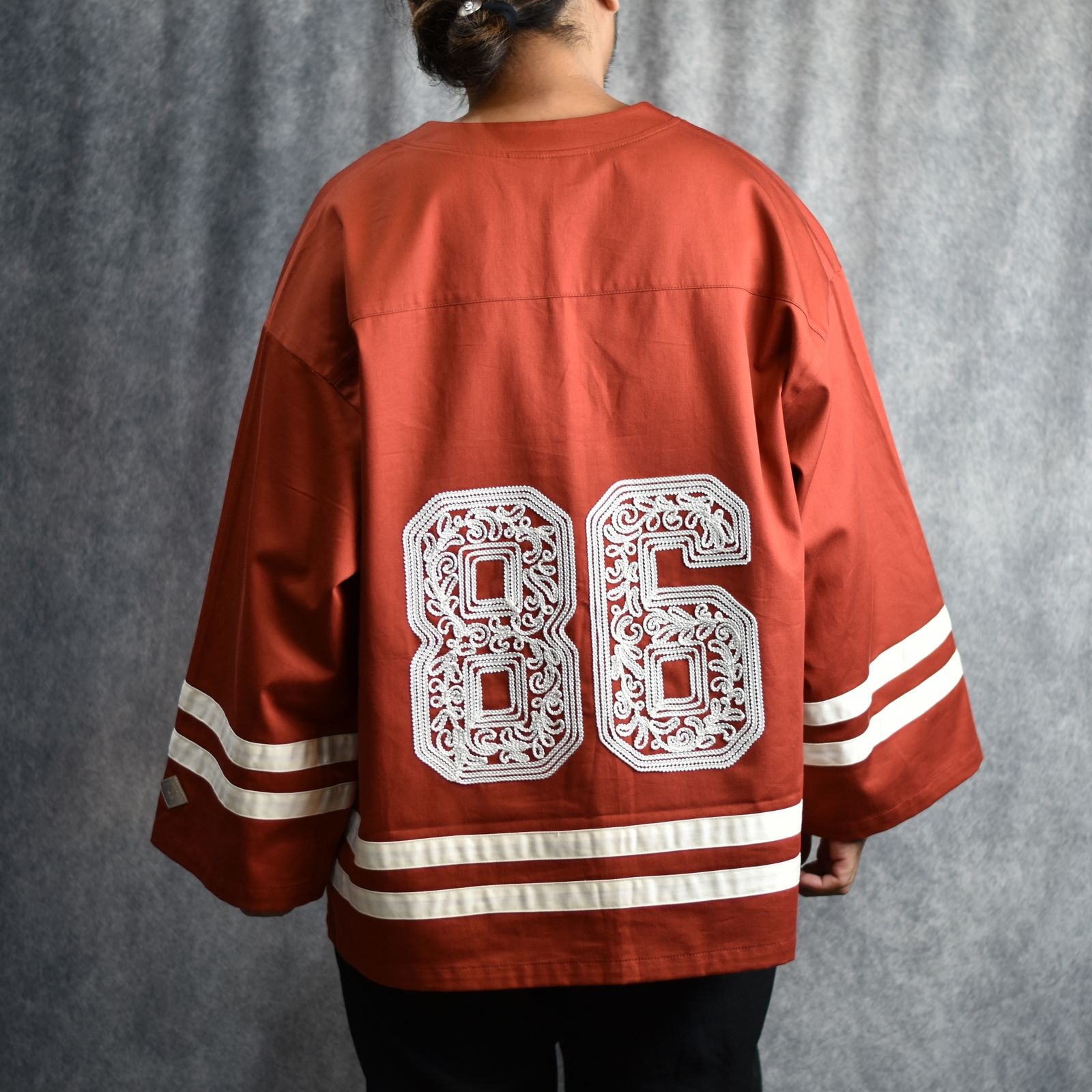 放送大学 割引 CORD - conductorH el EMBROIDERED (MAROON SHIRT HOCKEY ウェア・シャツ