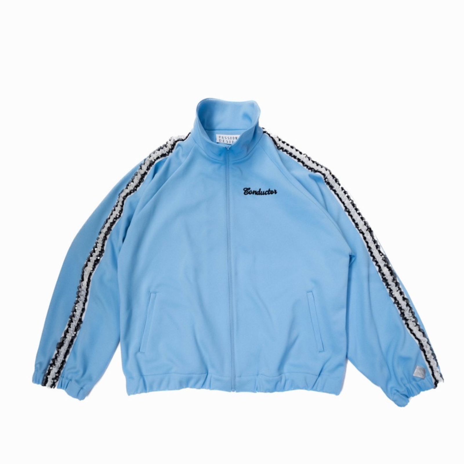 el conductorH - FRILL SIDE LINE TRACK TOP (BLACK) / フリル