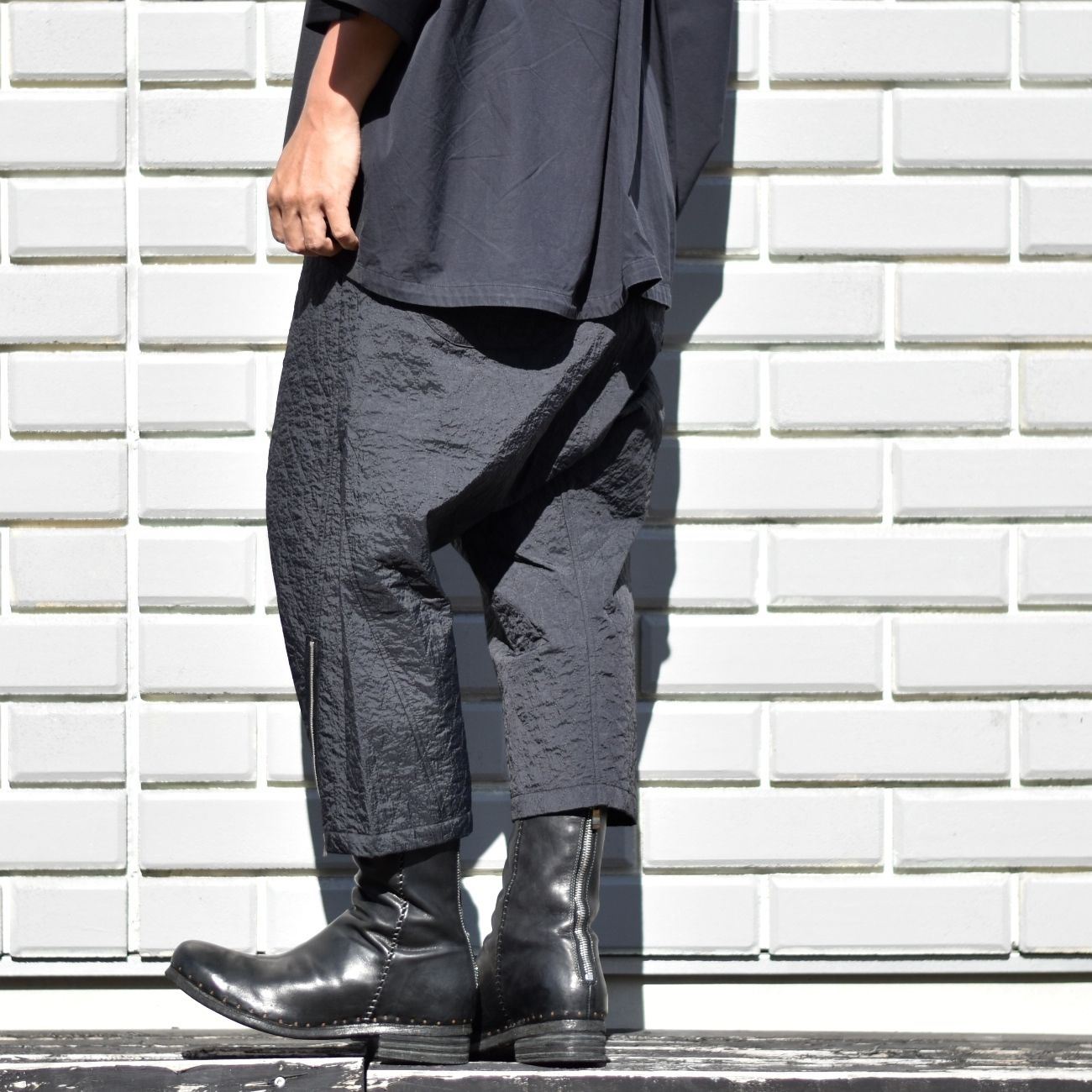 quilting passive pants (BLACK) / キルティング パッシブ パンツ