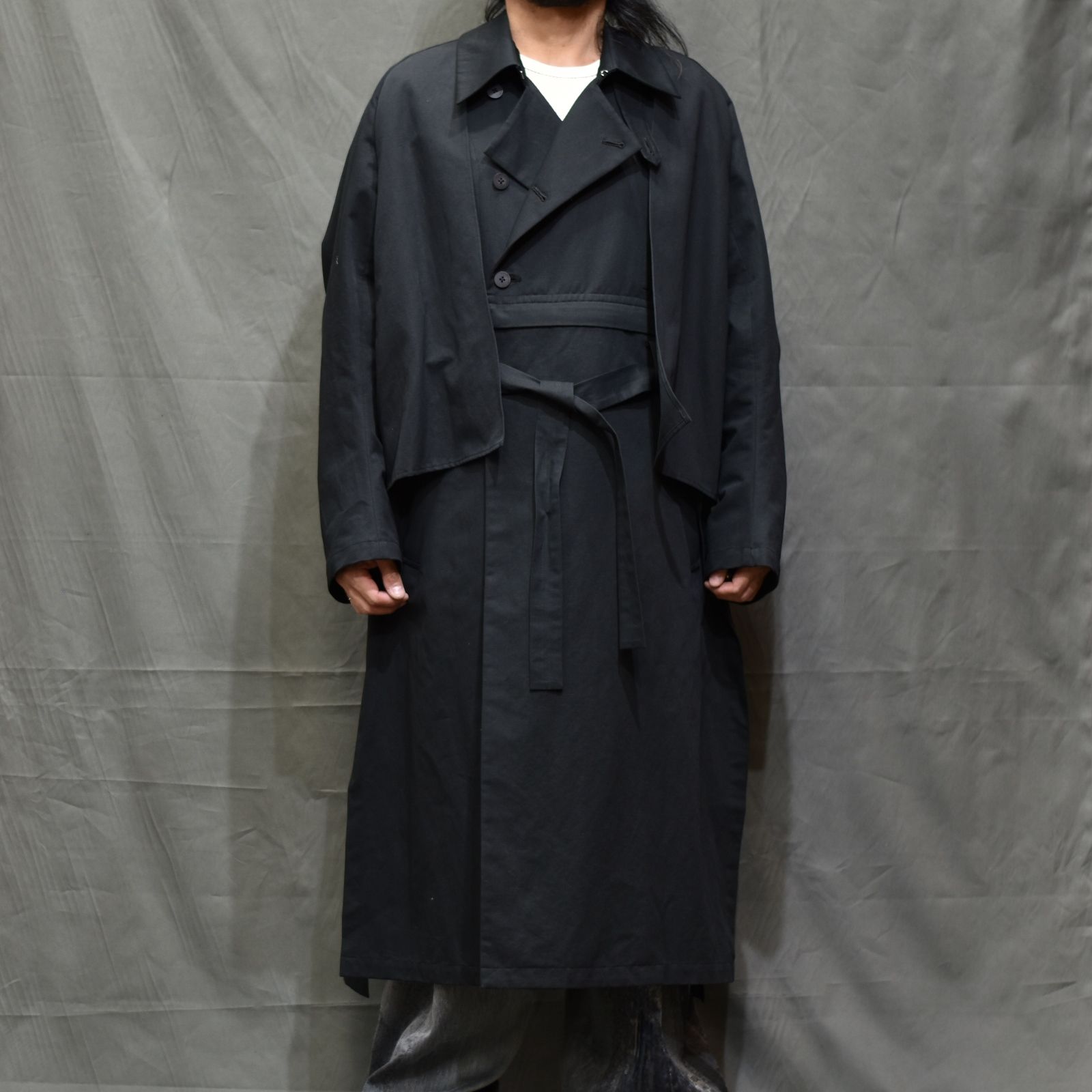 デタッチャブルトレンチコート / LB22SS-CO01-CL (BLACK)