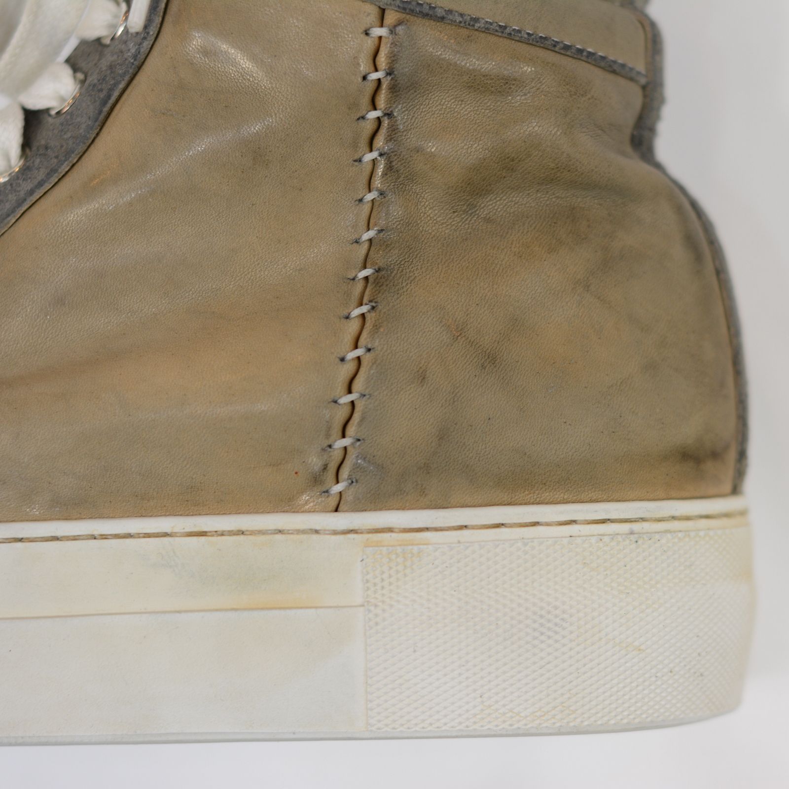 HORSE LEATHER HI CUT BB-1 LINED HI RUBBER SOLES PIECE DYED