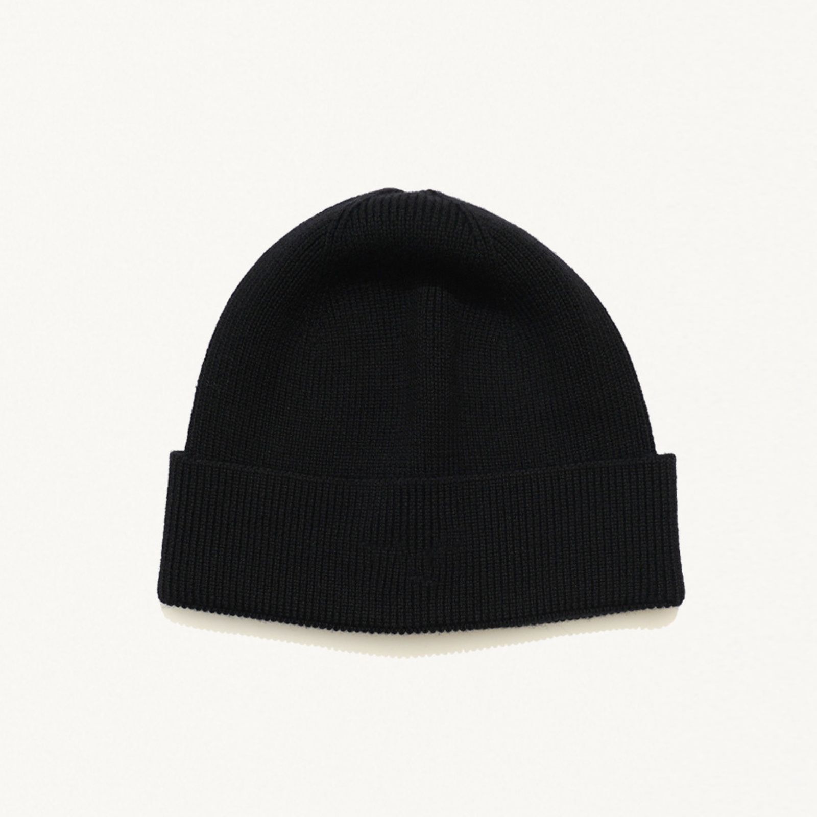 WOOL KNIT BEANIE (BLACK） /  （ブラック） 78001134