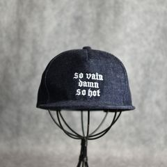 "S.V.D.S.H" DENIM CAP (INDIGO BLUE) / デニム ベースボールキャップ
