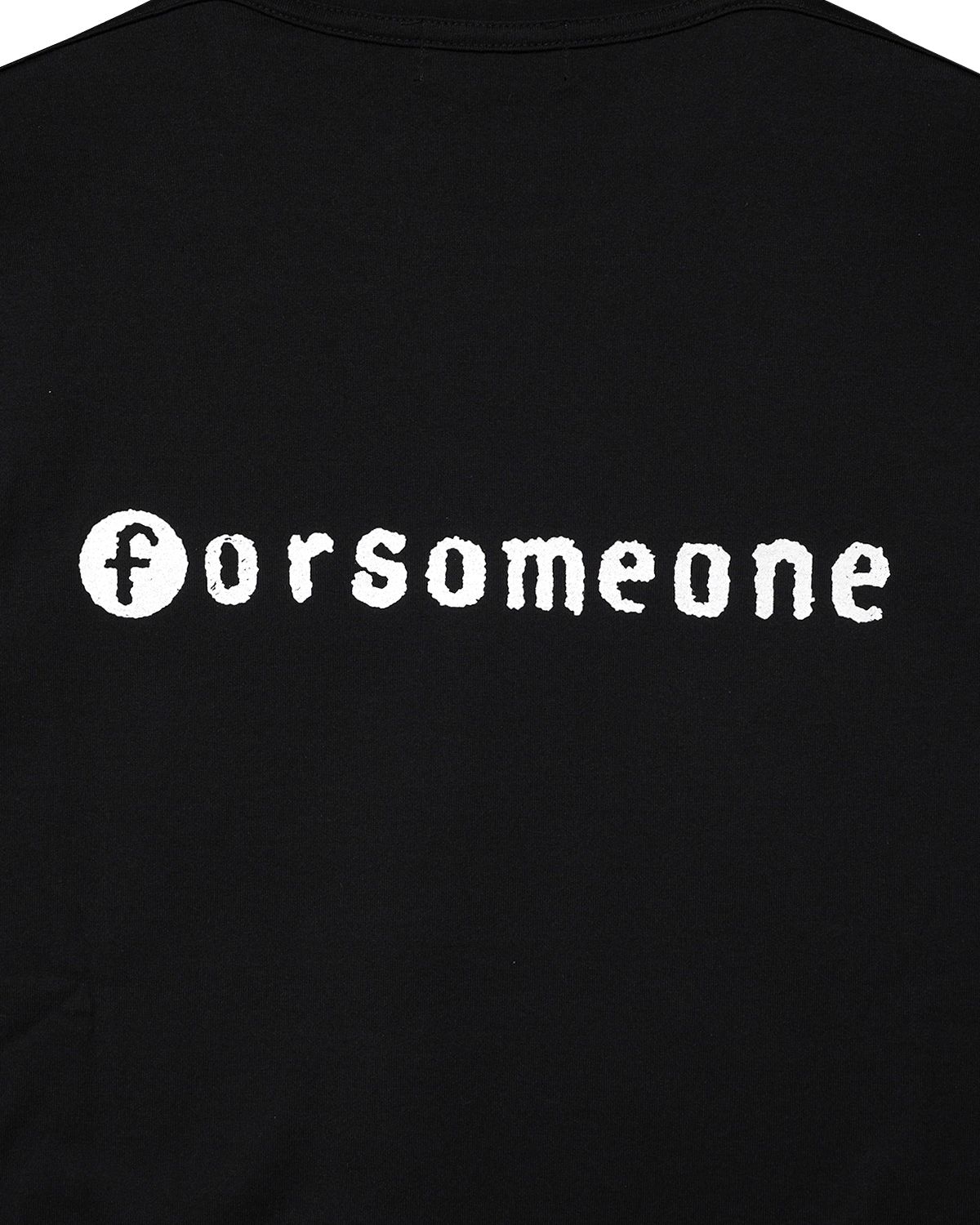 FORSOMEONE - FLOWER BIG T (BLACK) / ビッグTシャツ ブラック | chord