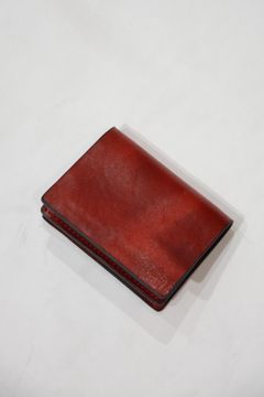 イタリアンダブルショルダー シワ加工プルアップ カードケース