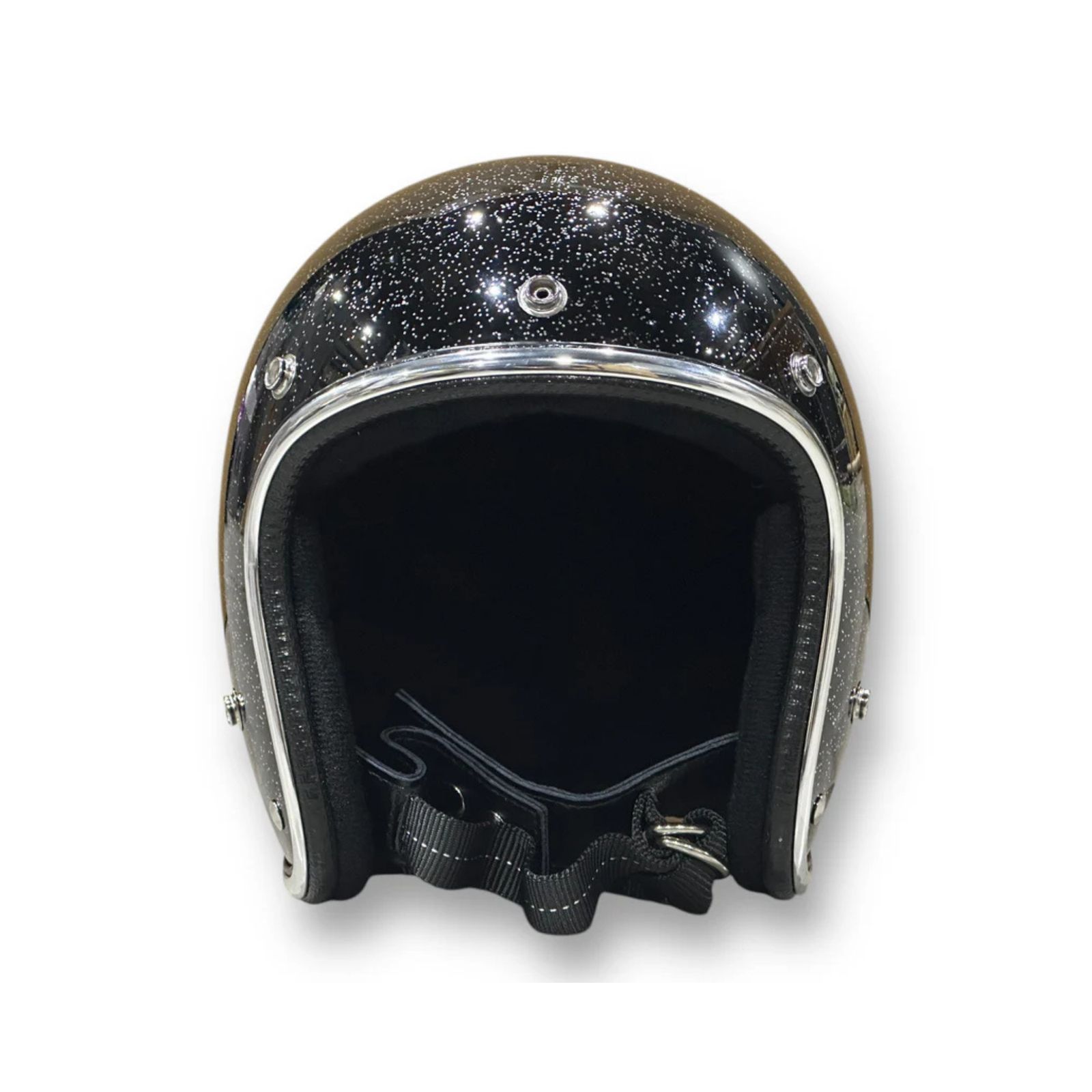 【Mサイズ｜即日発送】 | GLITTER 3/4 HELMET (BLACK) | グリッターヘルメット
