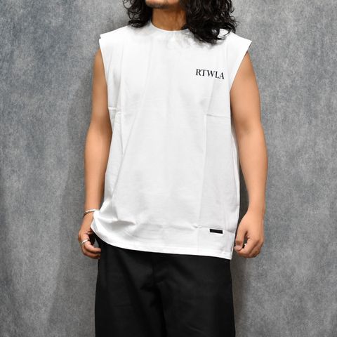 R9 RTWLA NOSLEEVE TEE （WHITE）｜ノースリーブ Tシャツ｜RW26S0624