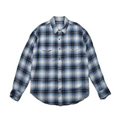 R.Flannel Ombre Western Shirt （BPT）｜ウエスタン チェックシャツ｜MDFBF10502