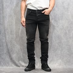 S.Slim STR 5pocket  （BKU） ｜スーパースリム デニムパンツ (ブラック)｜2604-1002