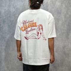 VINTAGE TYPE SYNDICATE RETRO GIRL TEE ＜NATURALLY PAINT DESIGN＞ (WHITE)｜ワイドシルエット プリントTシャツ｜CL-25SS007NT