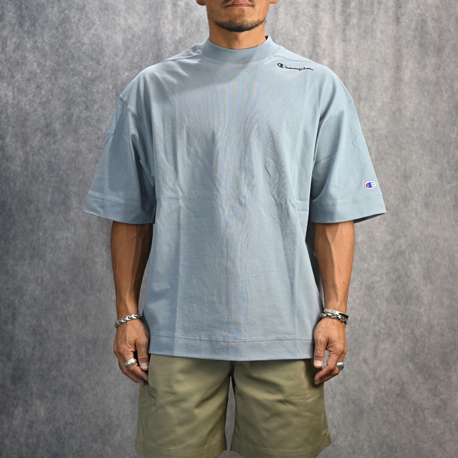 N.HOOLYWOOD - Champion T-SHIRT （L.BLUE） / チャンピオン T