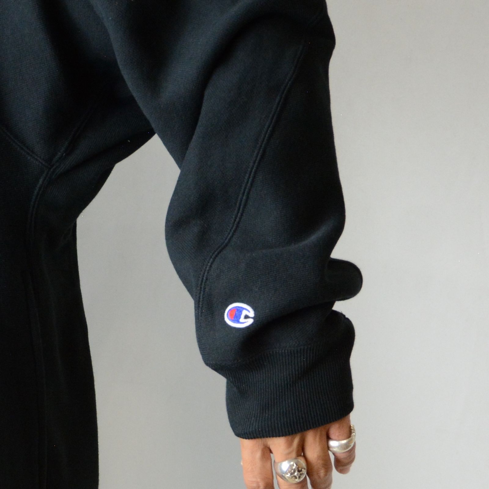 Champion MOCKNECK SWEATSHIRT （BLACK） / チャンピオン モックネック スウェット （ブラック）