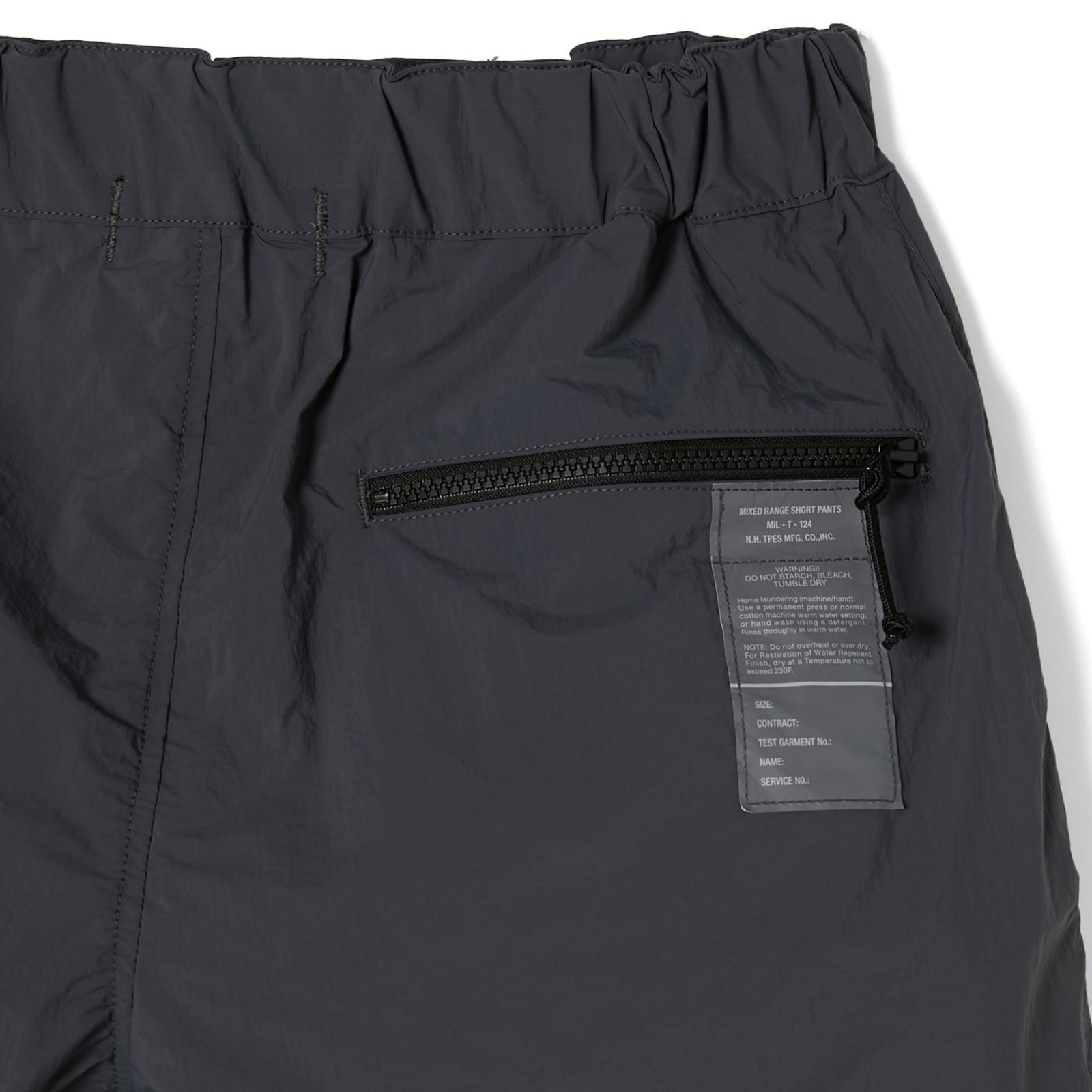 WEBBING BELT HALF PANTS （CHARCOAL） / ハーフパンツ （チャコール） / 9251-CP51-003