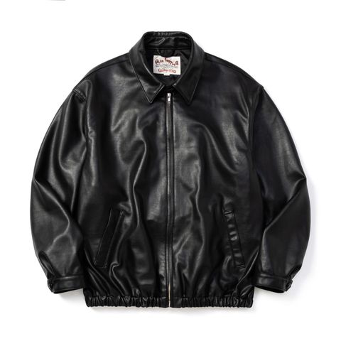 FAUX LEATHER HARRINGTON JACKET (BLACK)｜フェイクレザー ハリントン ジャケット｜CL-26AWJKT005