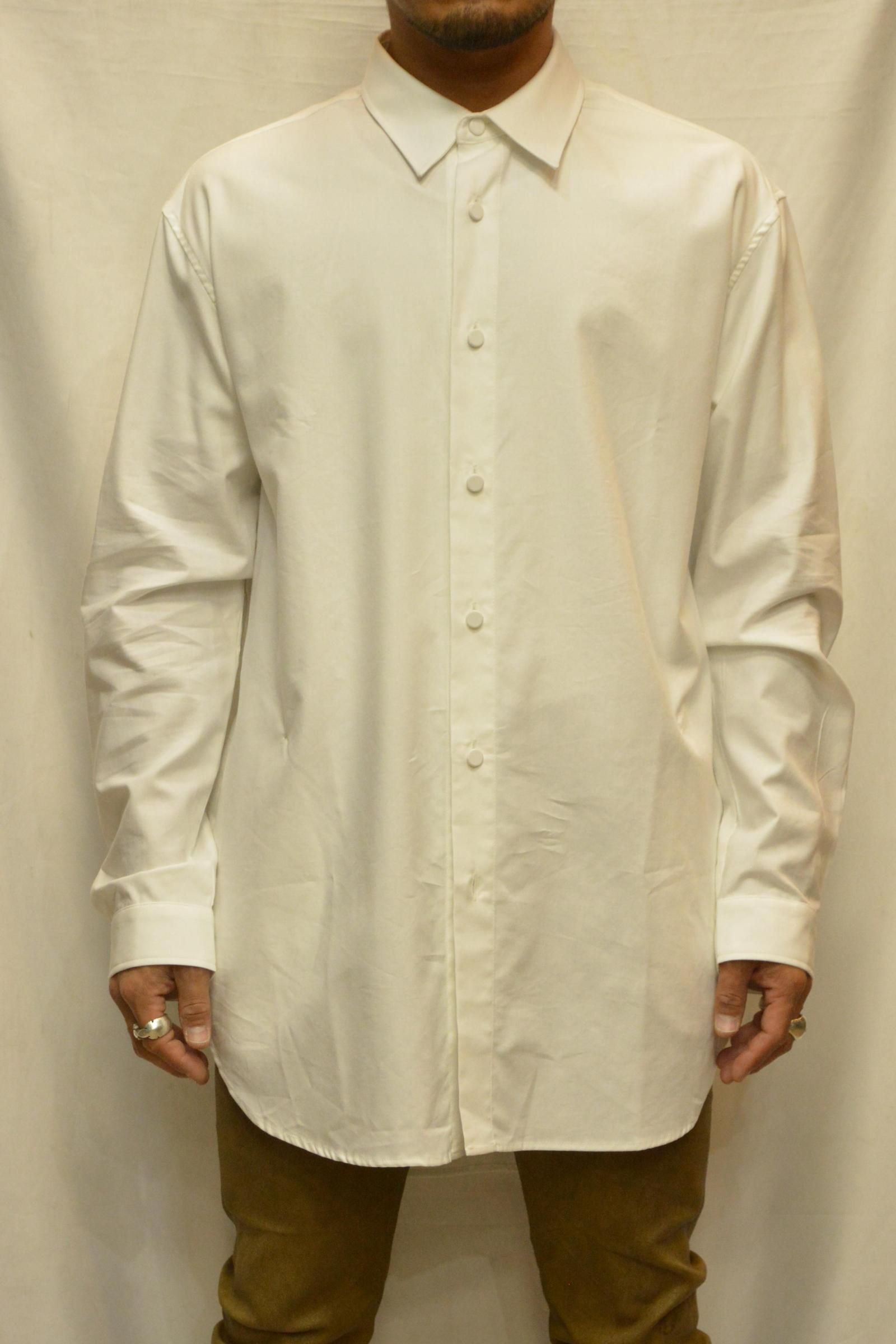コットンレーヨン オーバー ロングシャツ