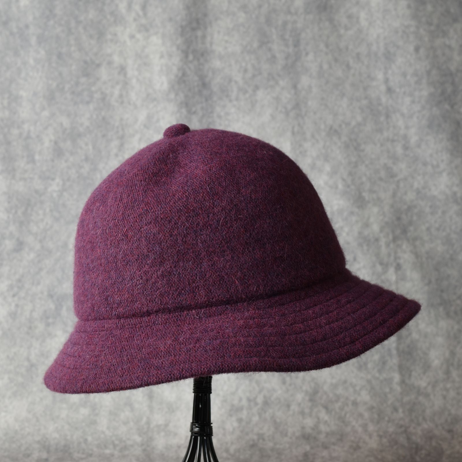 Angora Wool Bell Hat "BOYZ" (BURGUNDY) / アンゴラウール ベル型ハット