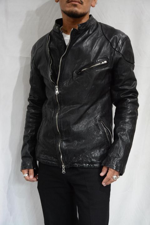 フレンチショルダーレザー セミダブルライダース