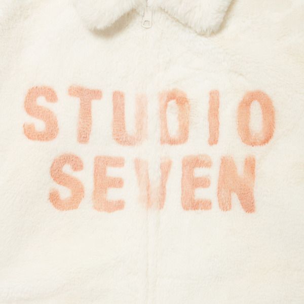Fake Fur Middle Jacket （WHITE） / フェイクファー ジャケット ブルゾン （ホワイト）