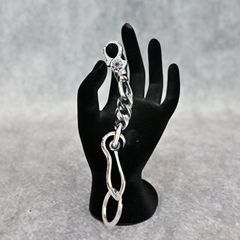 シルバー925 + ルビー キーチェーン (SILVER) ｜ 328-11