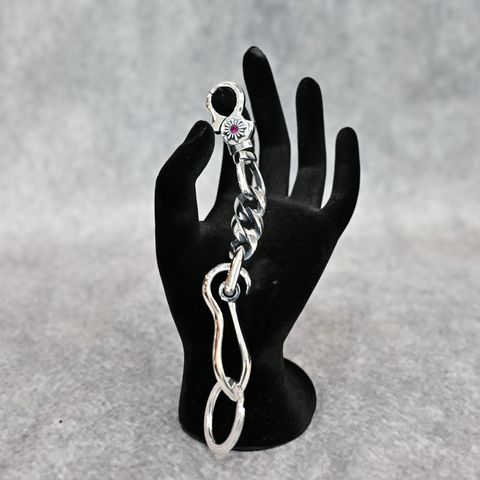 シルバー925 + ルビー キーチェーン (SILVER) ｜ 328-11