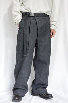 こんにゃく加工 アウトタック ワイドパンツ