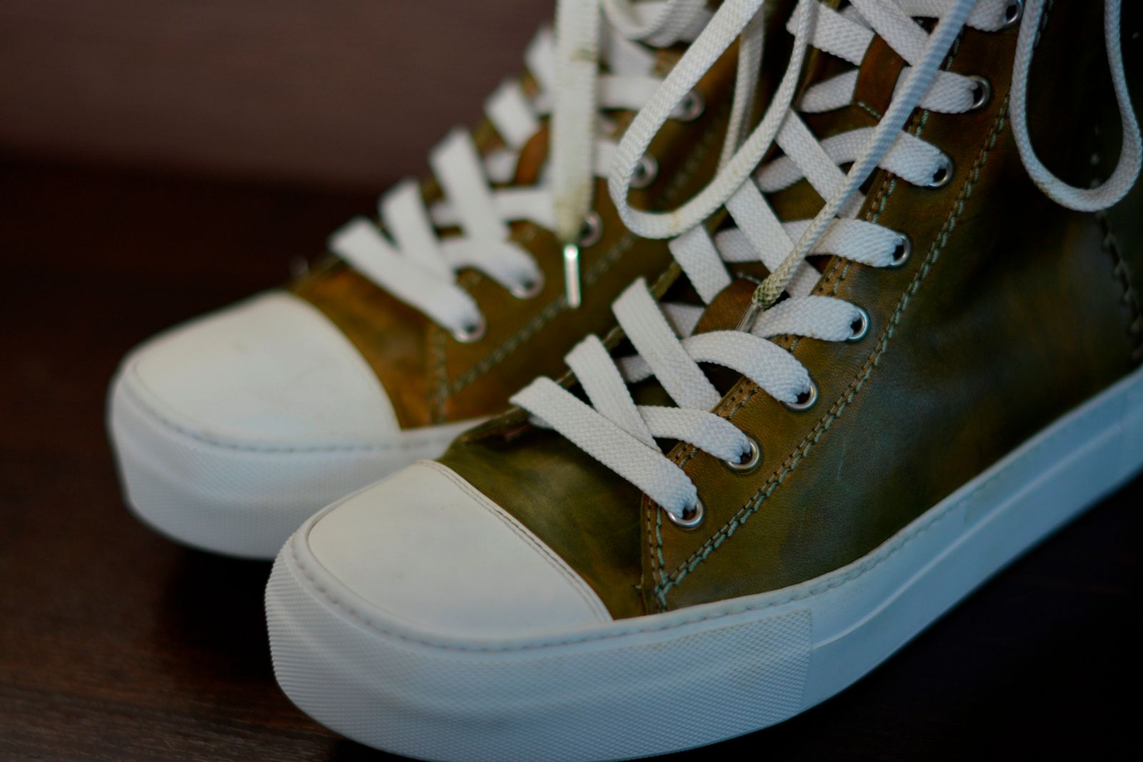 【chord 別注アイテム】 HORSE LEATHER EXTRA HI CUT SNEAKER SPAIRAL ZIP LINED