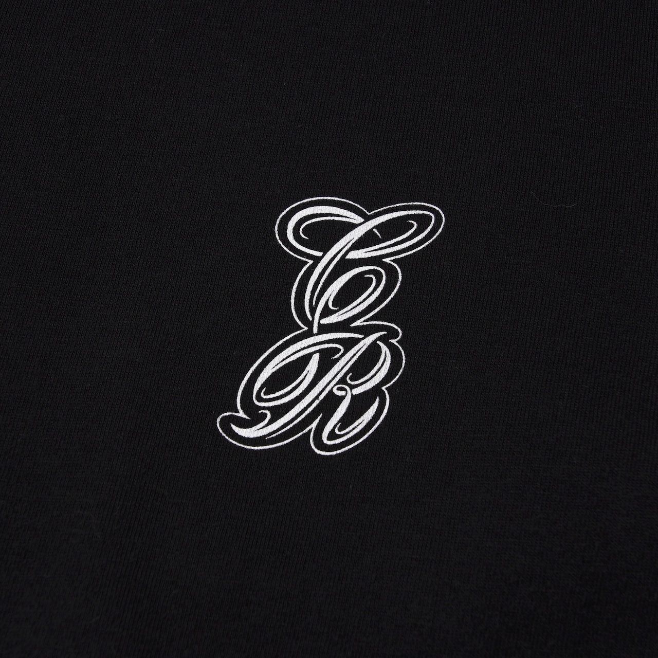 PINSTRIPE L/S TEE (BLACK)｜プリント ロンT｜CR-26SS011