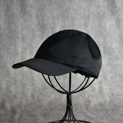 Nylon Twill Curved Visor Cap "MALBEC" (BLACK) / ナイロン キャップ