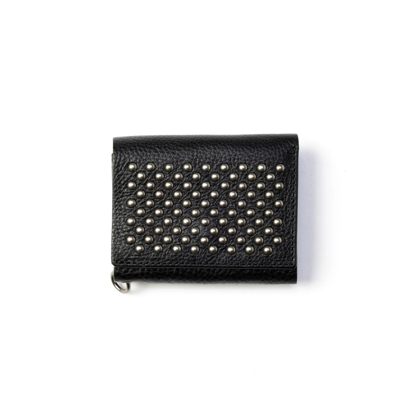 ROUND STUDS LEATHER MULTI WALLET (BLACK)｜ラウンド スタッズ レザー マルチ ウォレット 財布｜CL-26AWLE002
