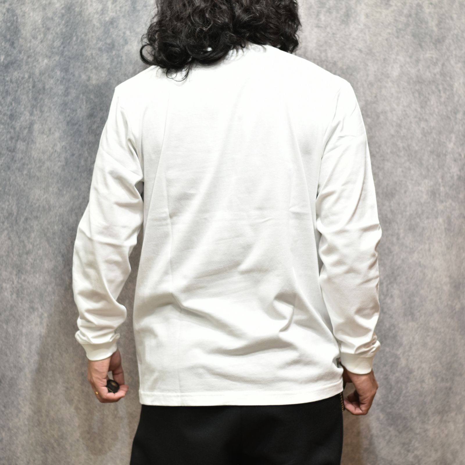 LOCAL L/S TEE (WHITE)｜プリント ロンT｜CR-26SS009