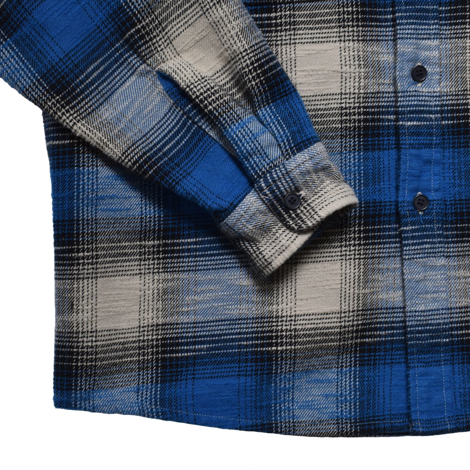 Heavy Cotton Flannel Ombre Work Shirt （BPT）｜フランネル オンブレチェック ワークシャツ｜MDFBF09503