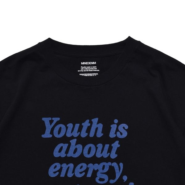 Youth is about TEE （BLK） プリント Tシャツ （ブラック）｜MDFBF08403