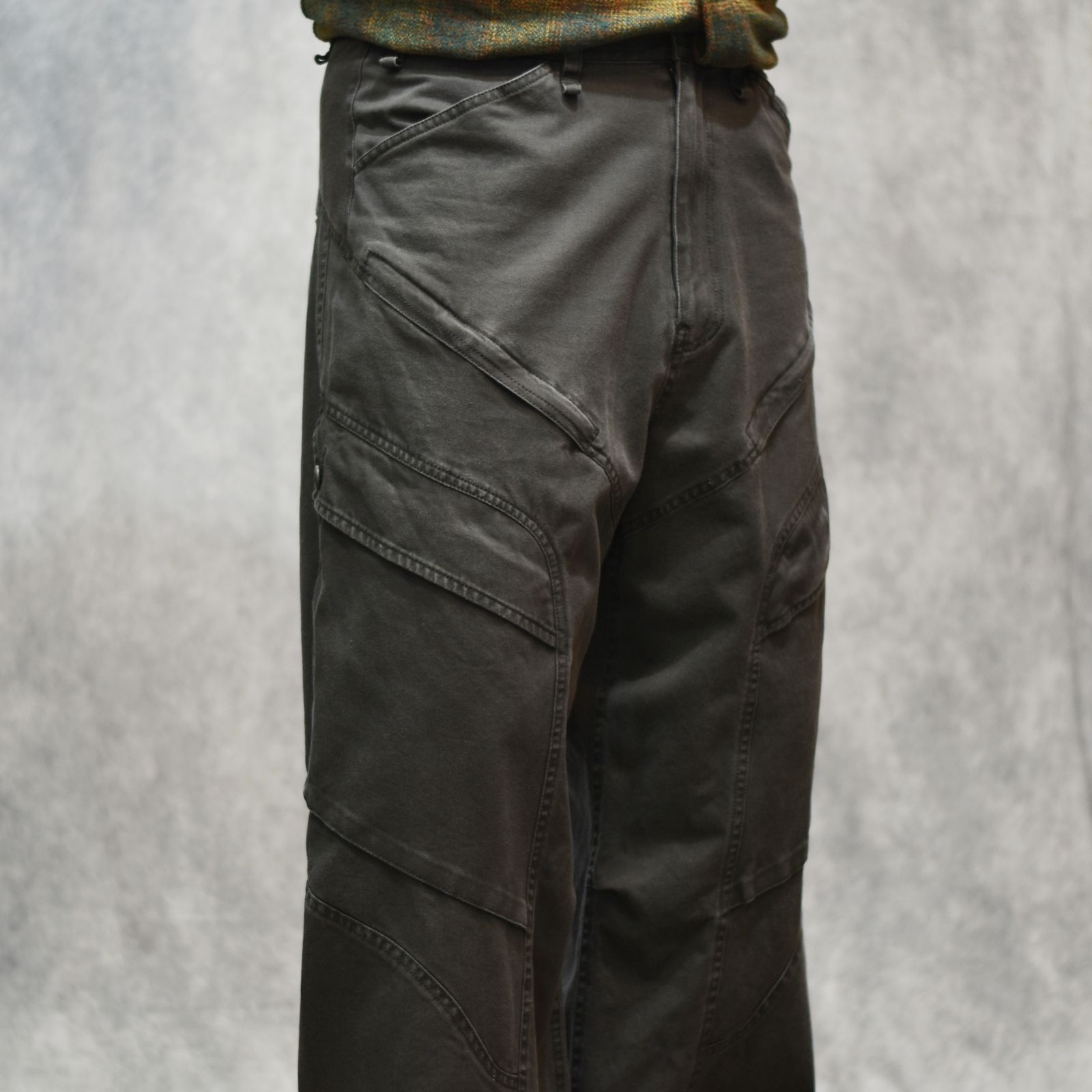 DOUBLE DYE CHINO PT (BLACK)｜二重染め チノパンツ｜475203