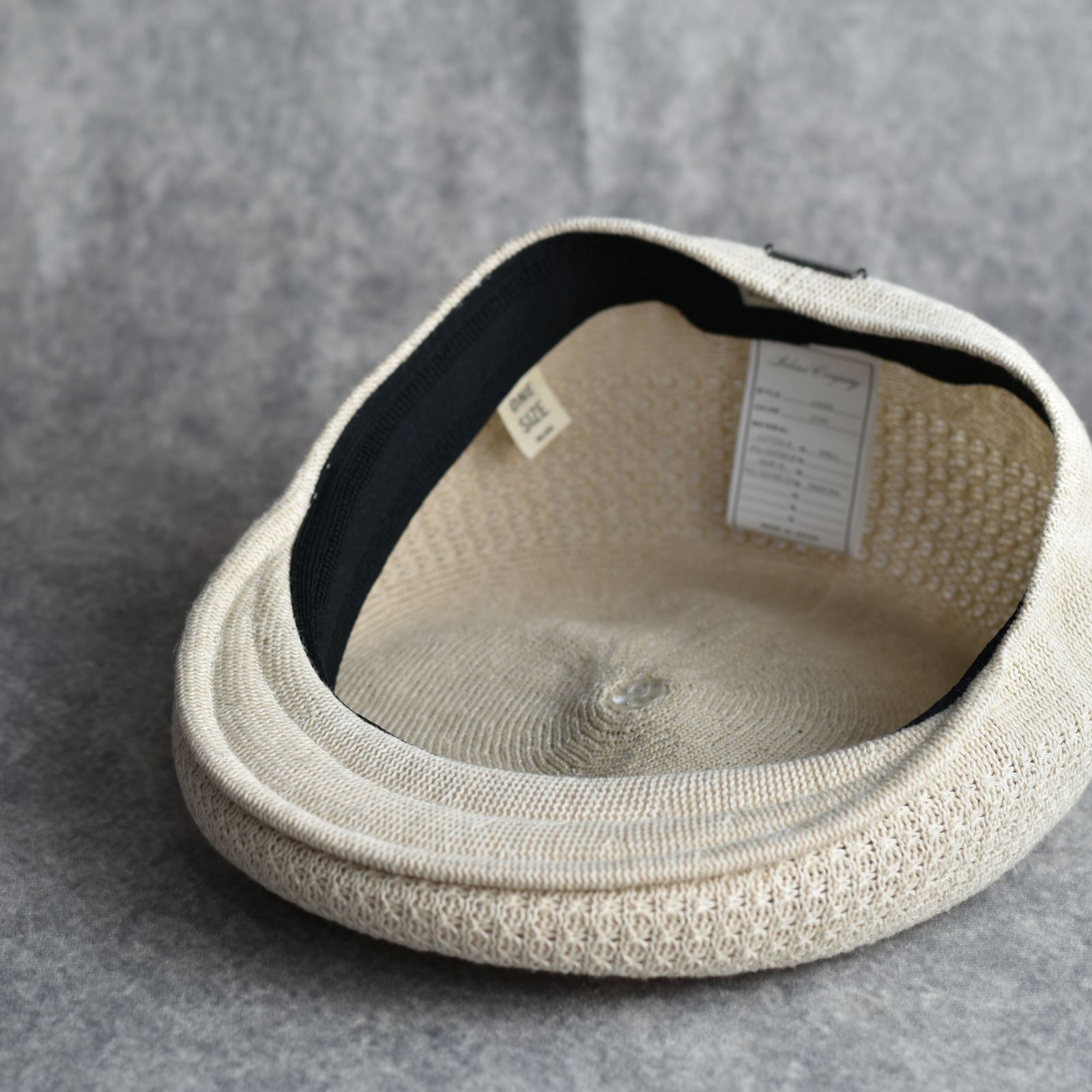 Linen Hunthing Cap "GENTLEMAN" (IVORY) / リネン ハンチング帽