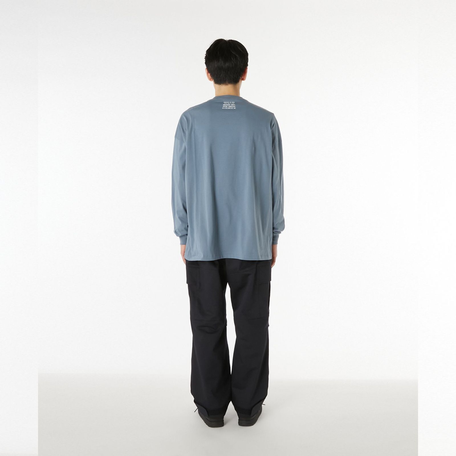EXCHANGE SERVICE TOPS T-SHIRT （MIX BLUE）｜ロングスリーブTシャツ パックT｜9252-CS12-014