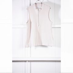 rib knit slit vest (L.GRAY) / リブニット スリットベスト