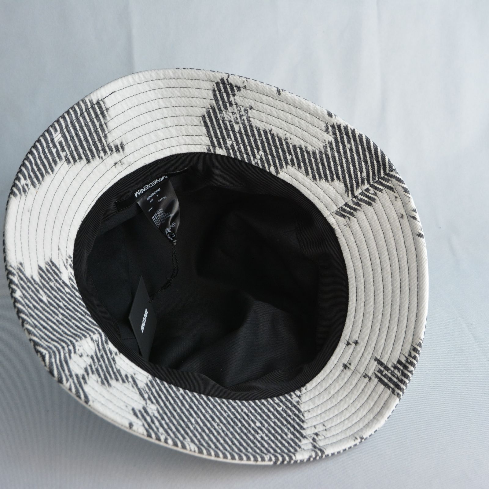 Hickory Bleachout Bucket HAT （BUS） / ヒッコリー バケットハット （ブラック）